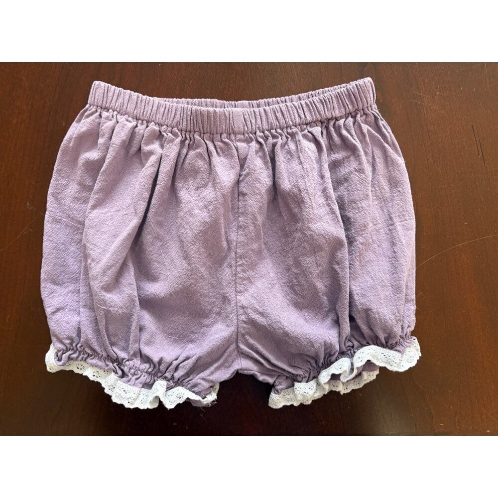 Makena Lane Norah Lace & Tulle Purple Easter Party Dress & Bloomers Set Size 6 - Picture 9 of 12